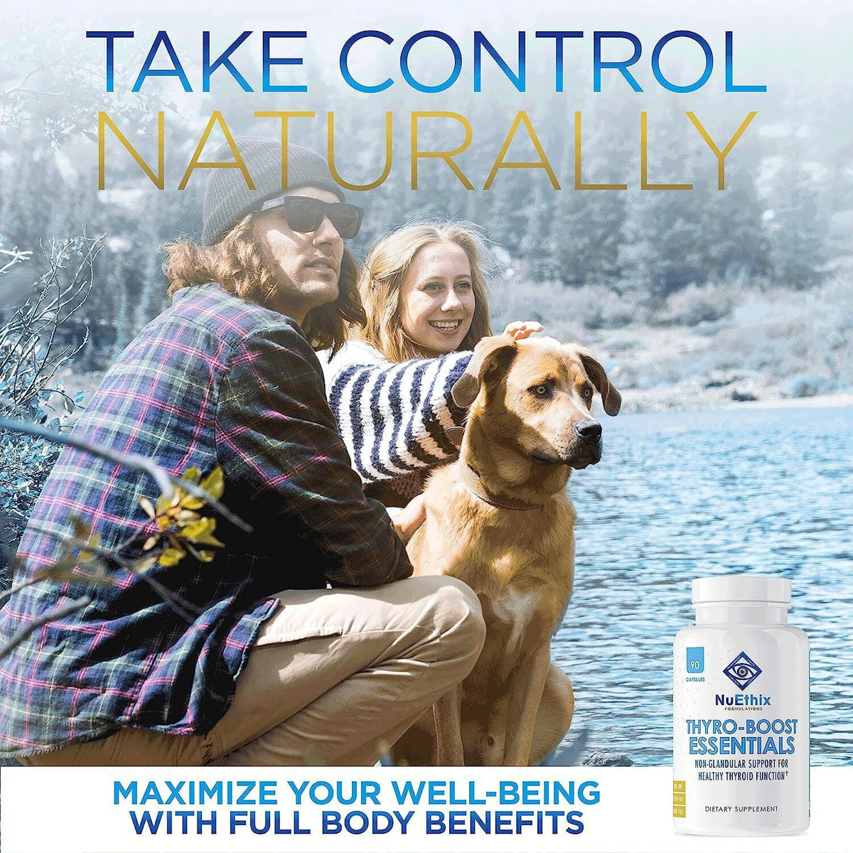 Optimal Non-Glandular Essentials, Capsules Thyro-Boost NuEthix Thyroid Function, 90 Support with