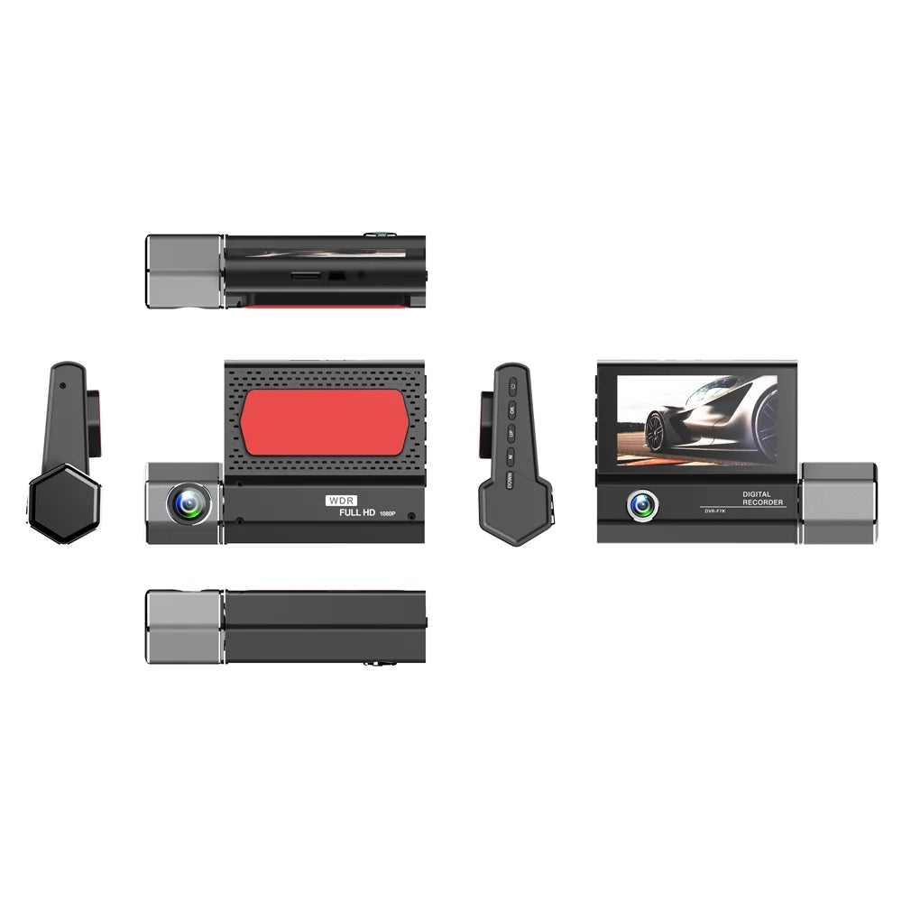 Inch Dvr 1080p Camera Inch Dashcam 3-lens Dash Camera,Radirus Dash Dash 3 Inside Screen Camera Rear Inside Support Screen Owsoo Pinnaco Rear Pristin