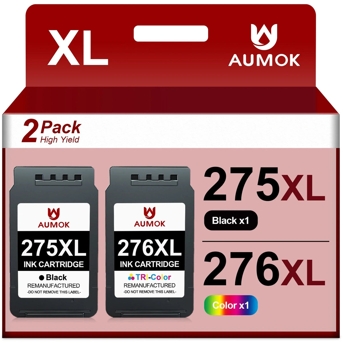 1 276 for Ink (1 Black, 276 for TR4720 Replacement Color) TR4722 Printer 275 TS3522 Cartridges TS3500 PIXMA Canon TS3520 TR4700 275 Ink