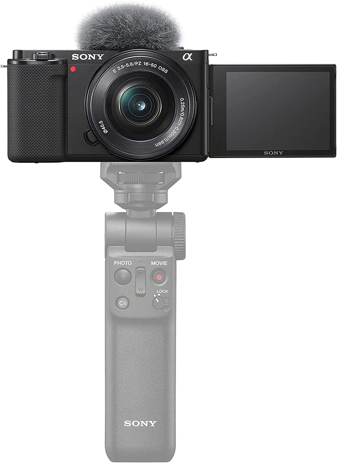 with ZV-E10L 1.97", Black Sony 24.2 0.63", Alpha Lens, Mirrorless Camera Megapixel