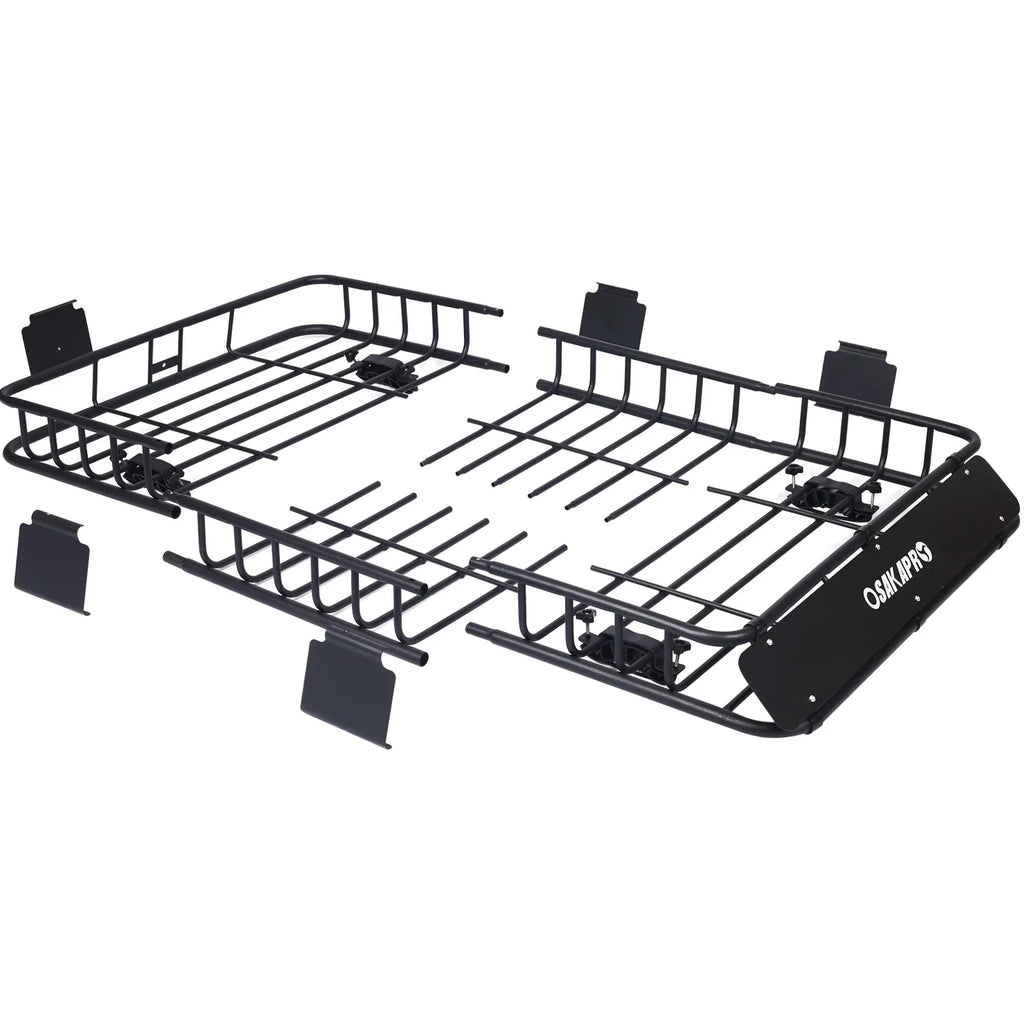 64black Roof Roof RackTop Carrier Cargo Rack steel BasketMotoring Rooftop Mount