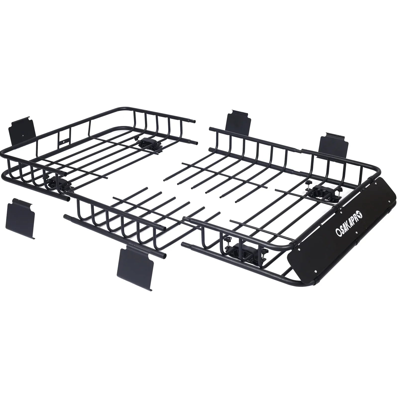 64black Roof Roof RackTop Carrier Cargo Rack steel BasketMotoring Rooftop Mount