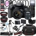 F/4-5.6 Filters Bundle 18-55mm Case III EOS Lens Tripod + 128GB Zoom + + T7i DSLR 75-300mm Camera w/EF-S + 800D is F/4-5.6 STM + Lens 38pc Memory Canon Rebel