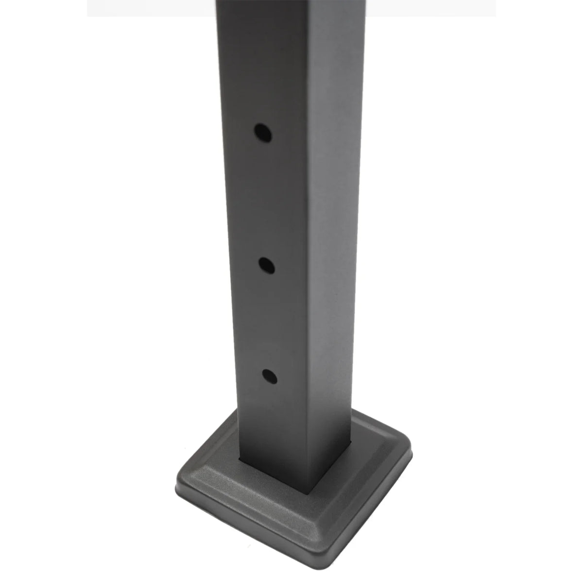 Deck Post Level Post Railing Stainless Steel Sides Level Railing Cable Fence Pre-Drilled Two Square Cable for Wood 36''x2''x2'' Concrete System
