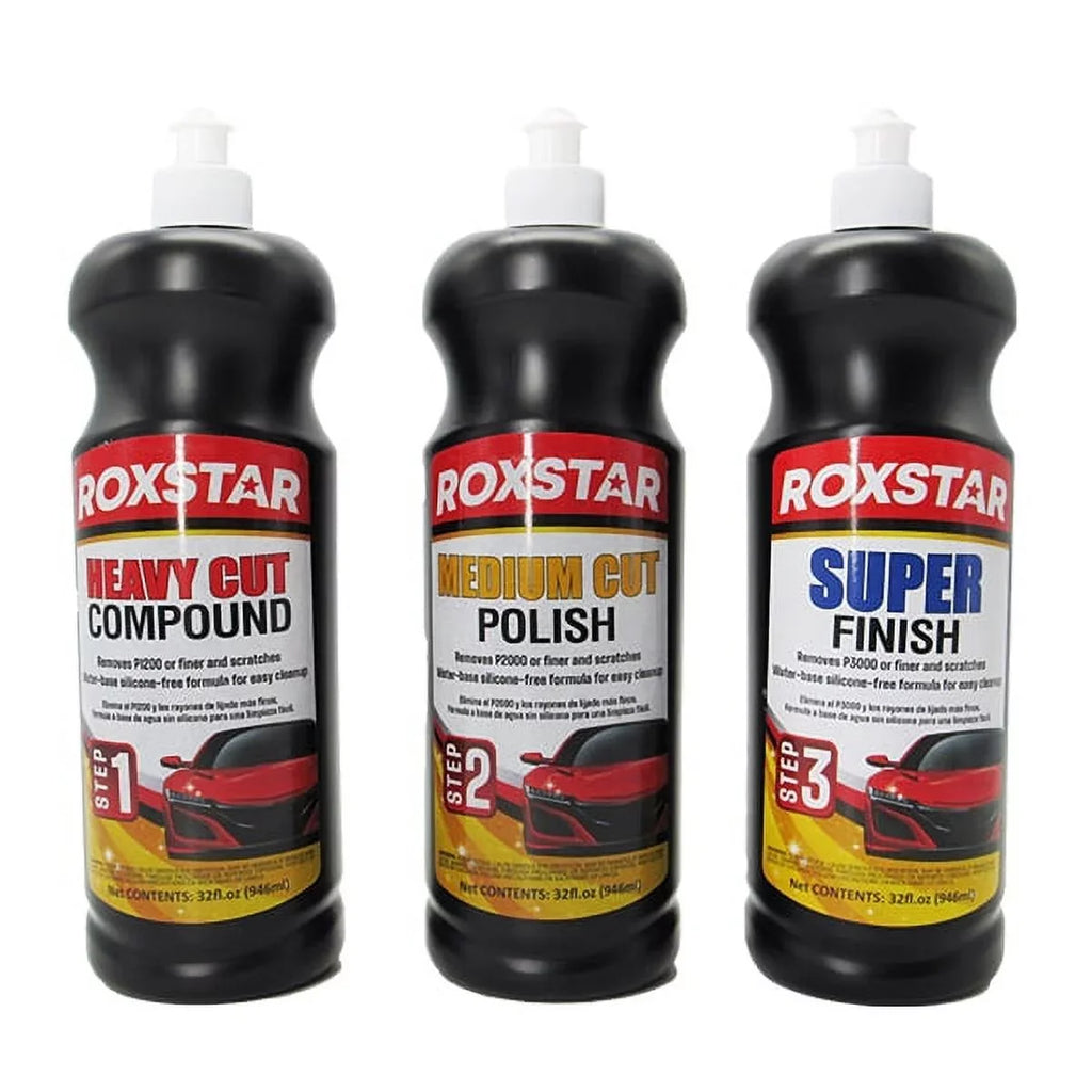 Finish Heavy Super Compound 1200 Cut - - - Medium Step 3 2, Cut 3000 Polish 1, 2000 Step Step
