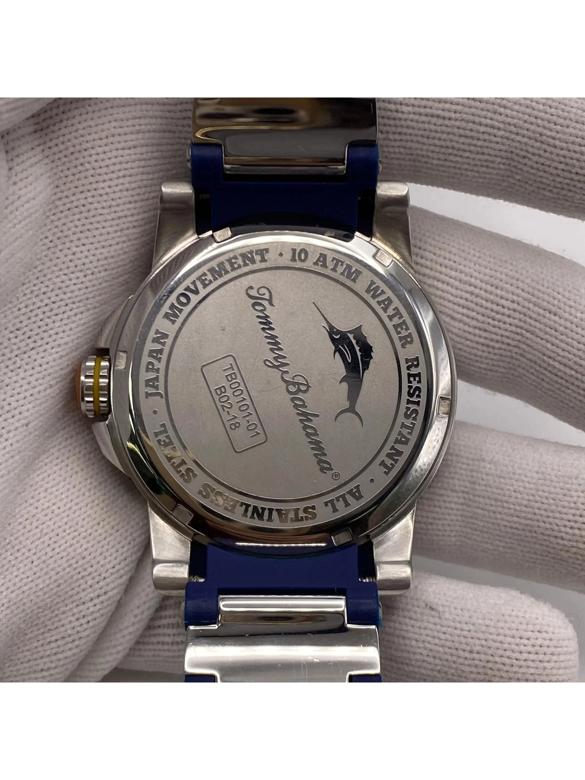 Tommy Bahama Steel TB00101-01 Pre-owned Watch (Good) Quartz Mens