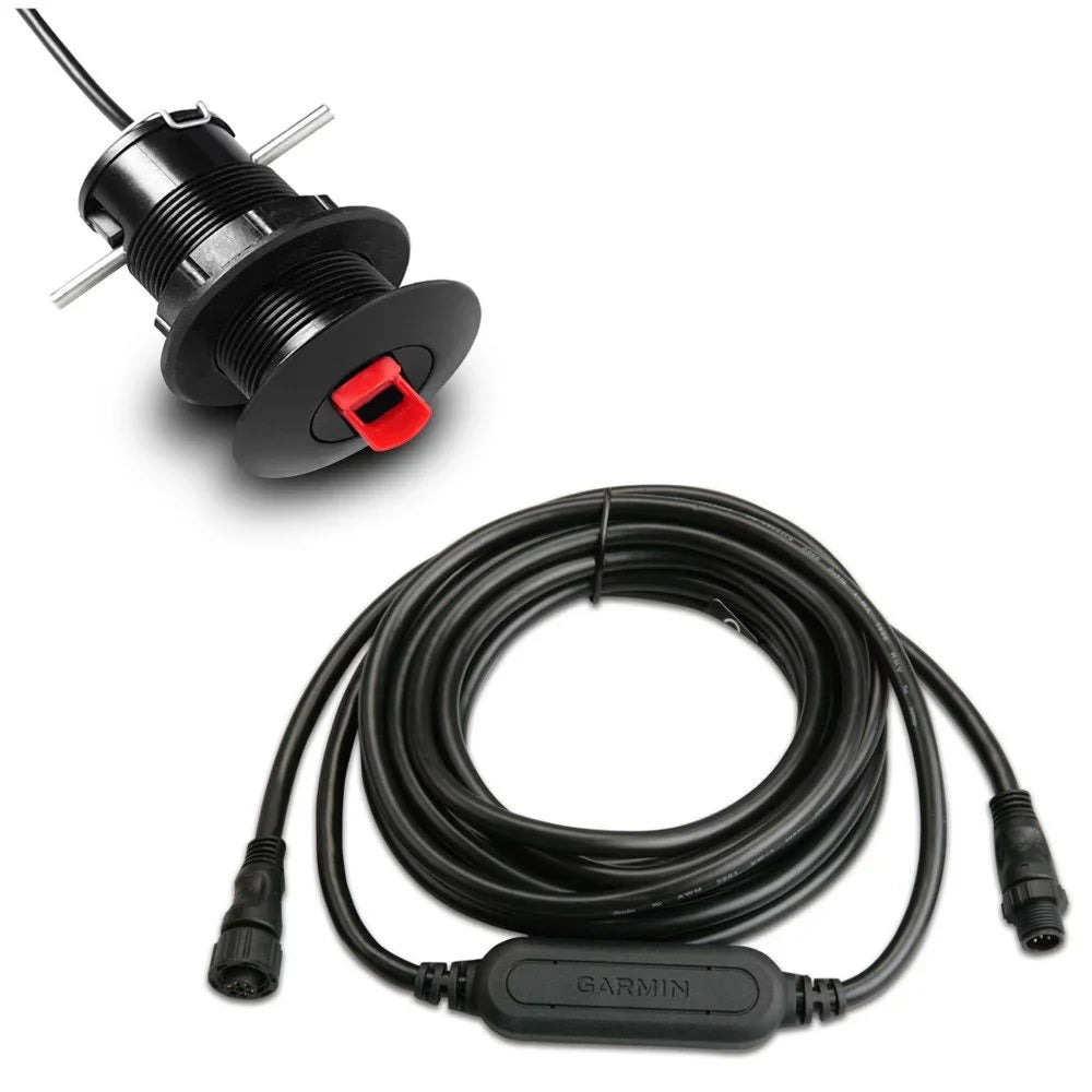 Transducer 43 w/GST GST 10 Speed/Temperature Thru-Hull Bundle Garmin
