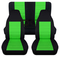 LJ Set Wrangler 2003-2006 Full and Green : T240-Designcovers Lime with Black Jeep - Compatible