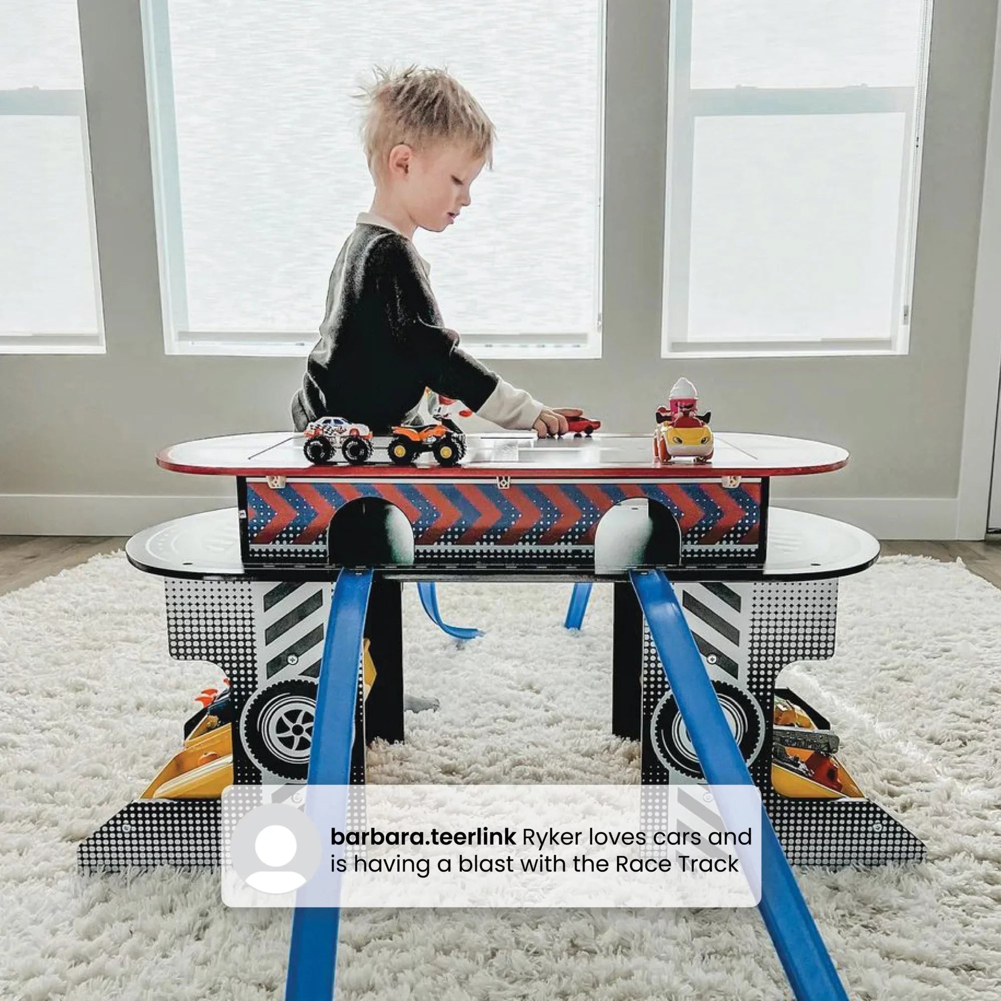 Toy Track Kids Play for Children Activity Table Delta and Race