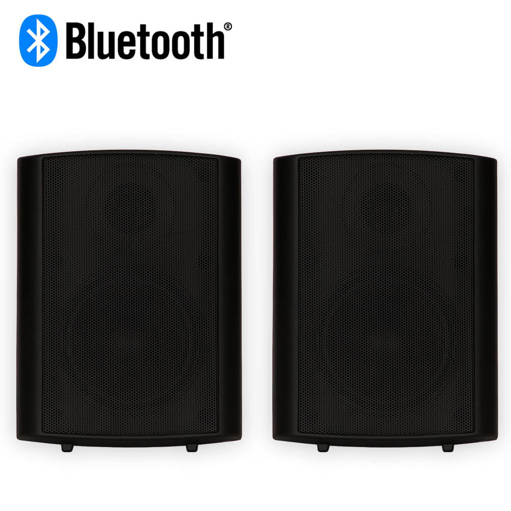 Solutions Outdoor TS425ODB Pair Powered or Theater Bluetooth Speaker Indoor Black