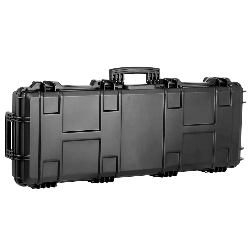 3 Foams, & Two Layers Rifle IP67 Case, inch Hard 42 Case Wheels, lockable for Shotguns, SKYSHALO Gun Gun with Fully-protective Case Hard or Rifle Airsoft with Rifles Waterproof Crushproof,