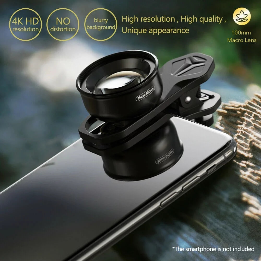Coated Macro Multi-Layer Lens Shooting Aluminum Camera 40MM-70MM 4K Alloy HD External Accessory Optical Clip Distance Detachable Cellphone Lens