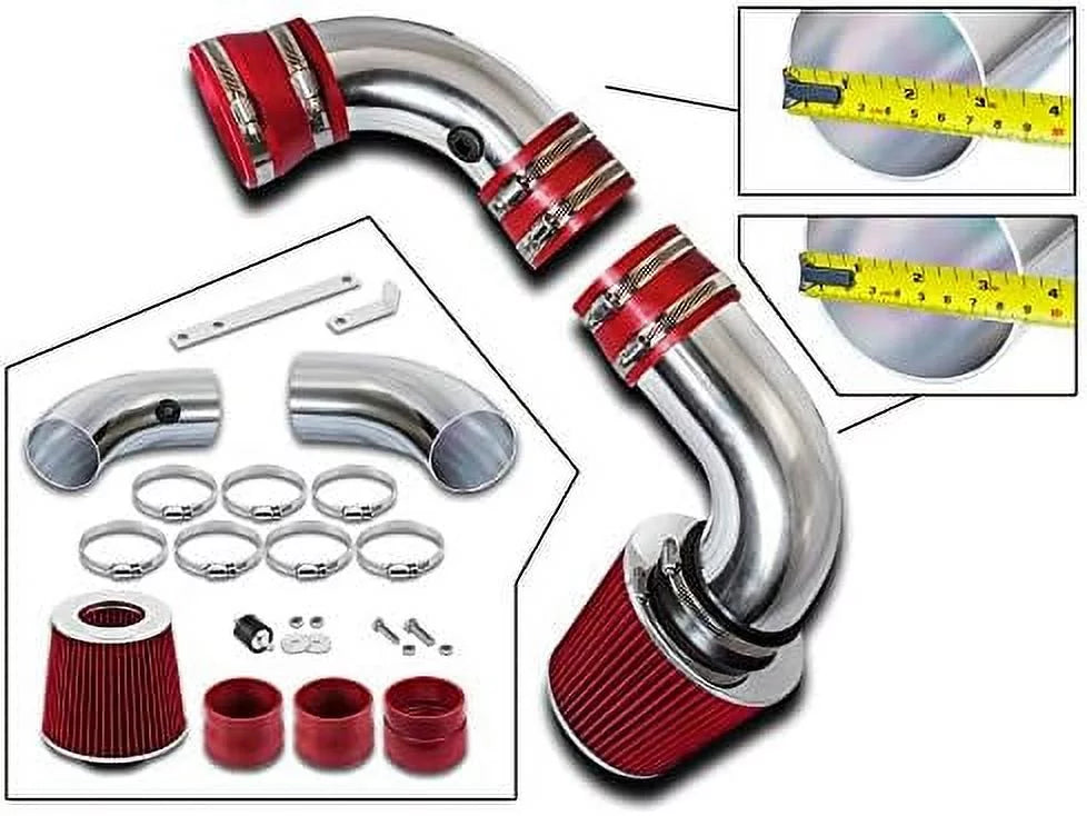 '+ 4.3L Kit For Oldsmobile 96-05 Air GMC / Isuzu Sonoma/Jimmy / 96-05 Filter Hombre RED S10 4.3L 4.3L Intake Chevy / Racing Cold Rtunes 96-01 Bravada 97-00 Blazer / Combo Compatible