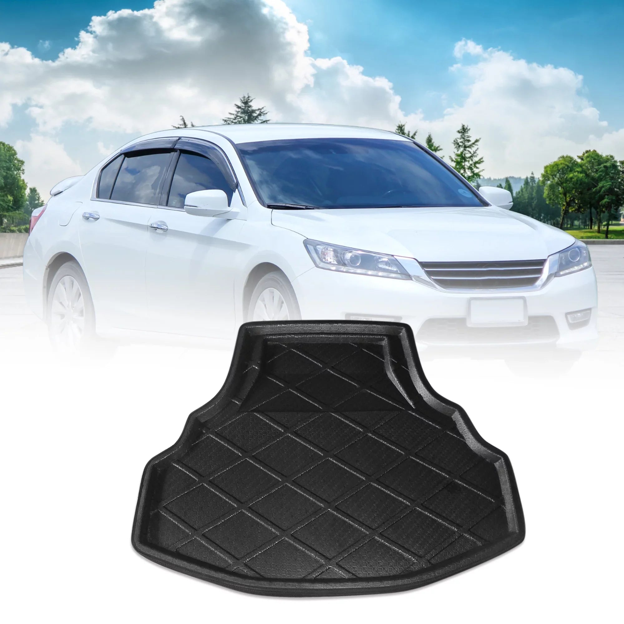 Floor Rear Mat Unique for Cargo Bargains Honda 08-12 Tray Accord Trunk 8 Liner