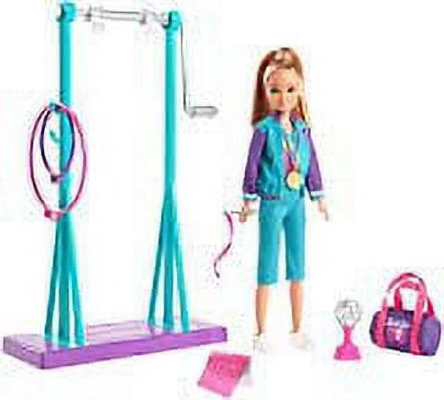 Stacie Barbie Team Accessories Doll Gymnastics Playset with