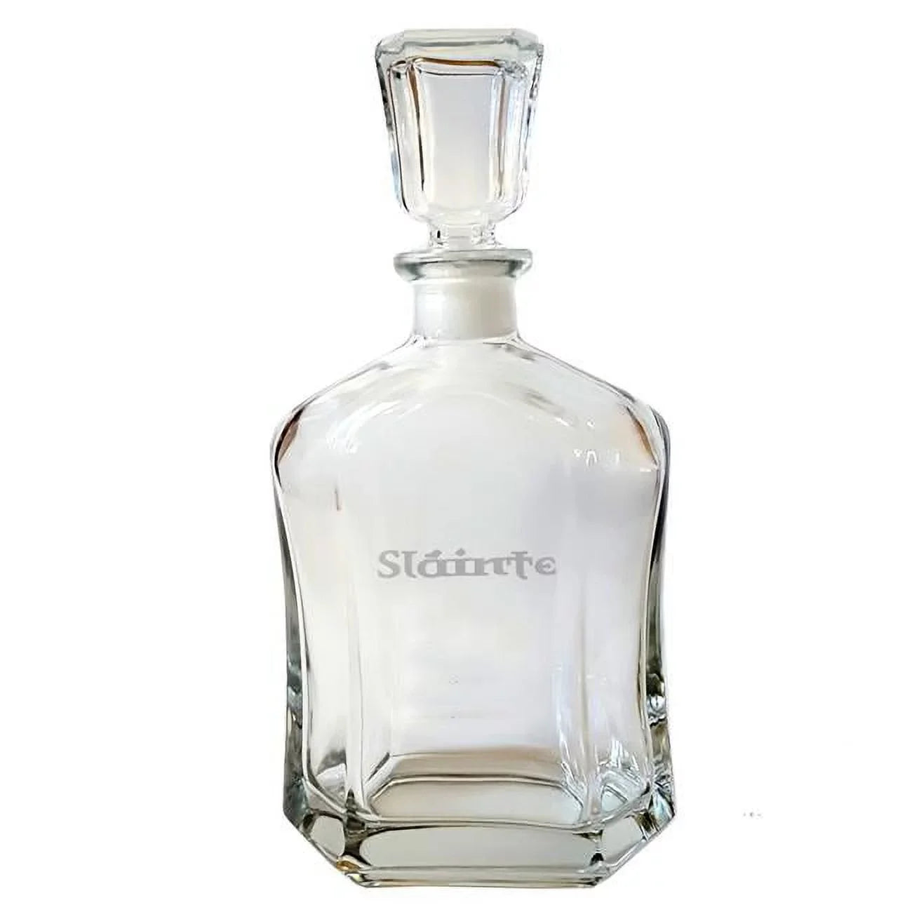 23.75 Glass Engraved Decanter oz Slainte
