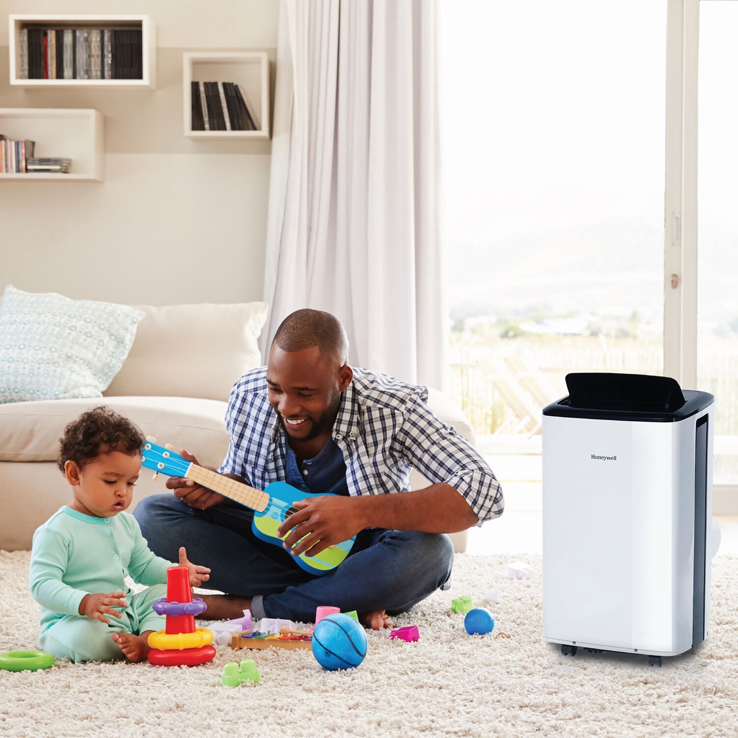 WiFi Air Portable Conditioner & 10,000 with Dehumidifier Voice Honeywell BTU Control, HF0CESVWK6 Smart