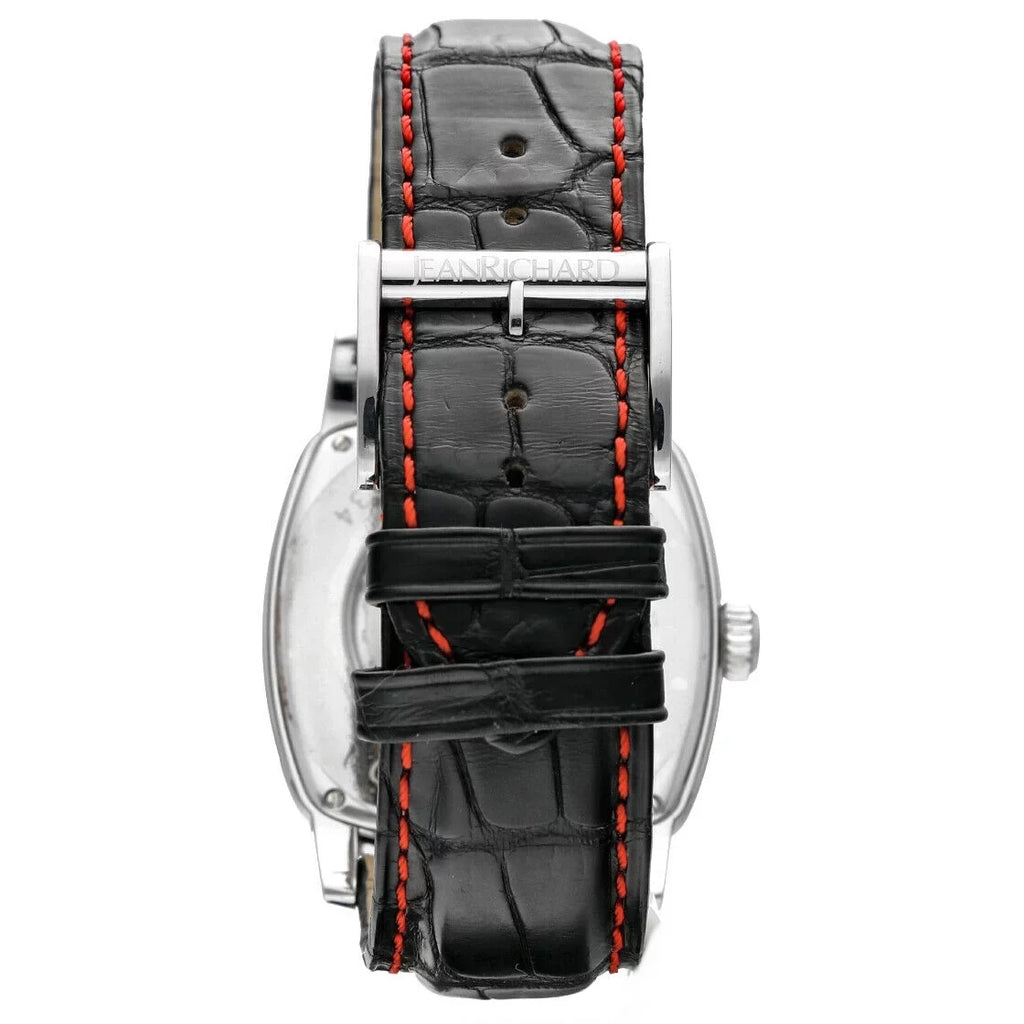 Screen Steel Moonphase 46016 Richard Automatic Men's TV Watch Leather Jean XL