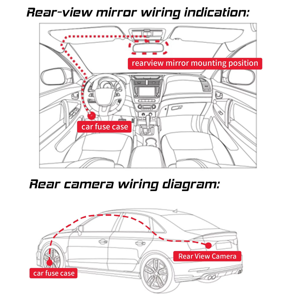 Truck inch Full Rear Dual Back View Smart 1080P Cameras Mirror Dash Camera Streaming Front Camera Touchscreen Rear 9.35 Car HD View