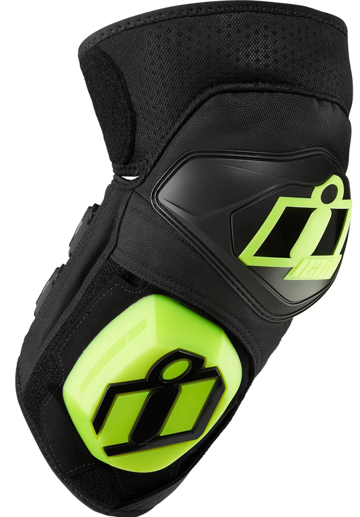 Pads Icon Knee CE SM/XL Cloverleaf-2 Black/Green
