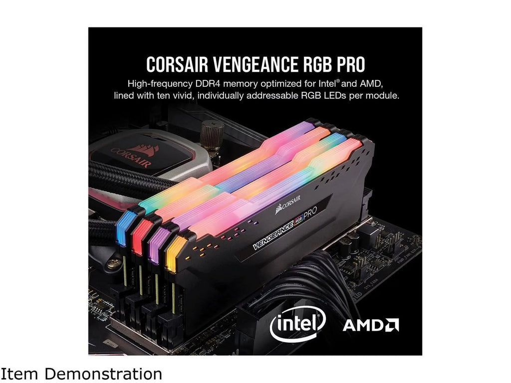 3200MHz Vengeance (2x8GB) - DDR4 LED Memory C16 Corsair Desktop PRO 16GB Black RGB