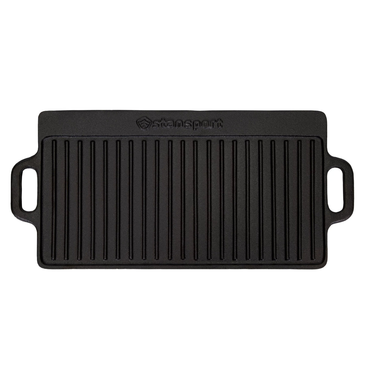 Stansport with Reversible Surface Griddle Pre-Seasoned Cast Iron Cooking