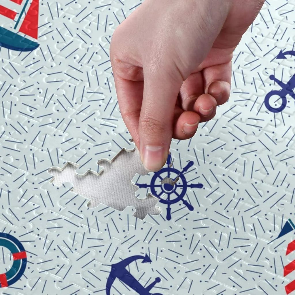 and Jigsaw Wellsay for Gift Nautical Puzzles Steering DIY Anchor Wheel Sailboat 500 Marine Decoration Sea Pieces Puzzle Adults Kids Lifebuoy Theme