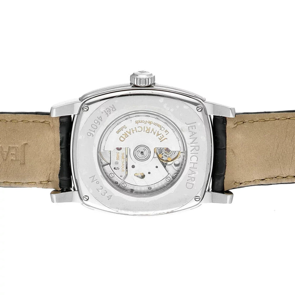 Screen Steel Moonphase 46016 Richard Automatic Men's TV Watch Leather Jean XL