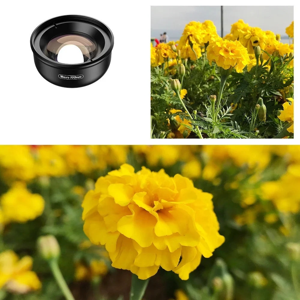Coated Macro Multi-Layer Lens Shooting Aluminum Camera 40MM-70MM 4K Alloy HD External Accessory Optical Clip Distance Detachable Cellphone Lens