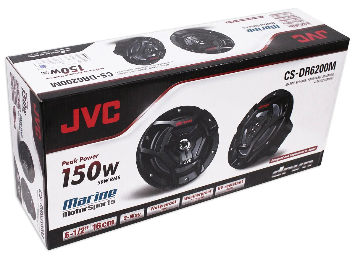 JVC 2014-2017 for Speakers+Pods+2-Ch 1000/900S/Turbo 6.5" Polaris Amp RZR