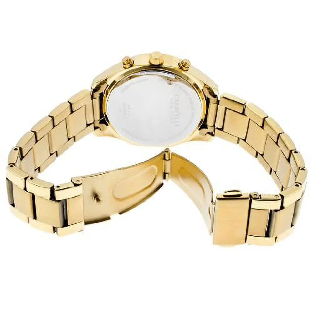 Women's Japanese Watch Display York Analog New Caravelle Yellow 44L116 Quartz