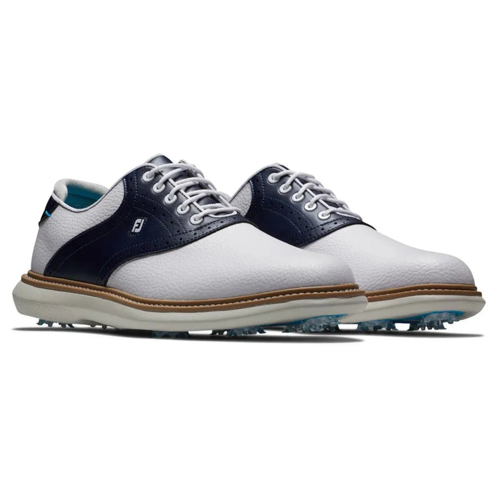 Men's Wide - 11.5 Traditions - FootJoy Golf - Shoes 57903 White/Gray