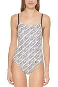 Logo-Print Women's Women's Dkny Swimsuit One-Piece Swimsuit
