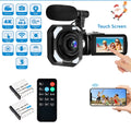 Camera Microphone Wifi 4K Video Digital Ultra 48MP Remote IPS Camera 3.0" with Control Camera Touch Youtube Vlogging Screen for Camcorder HD &