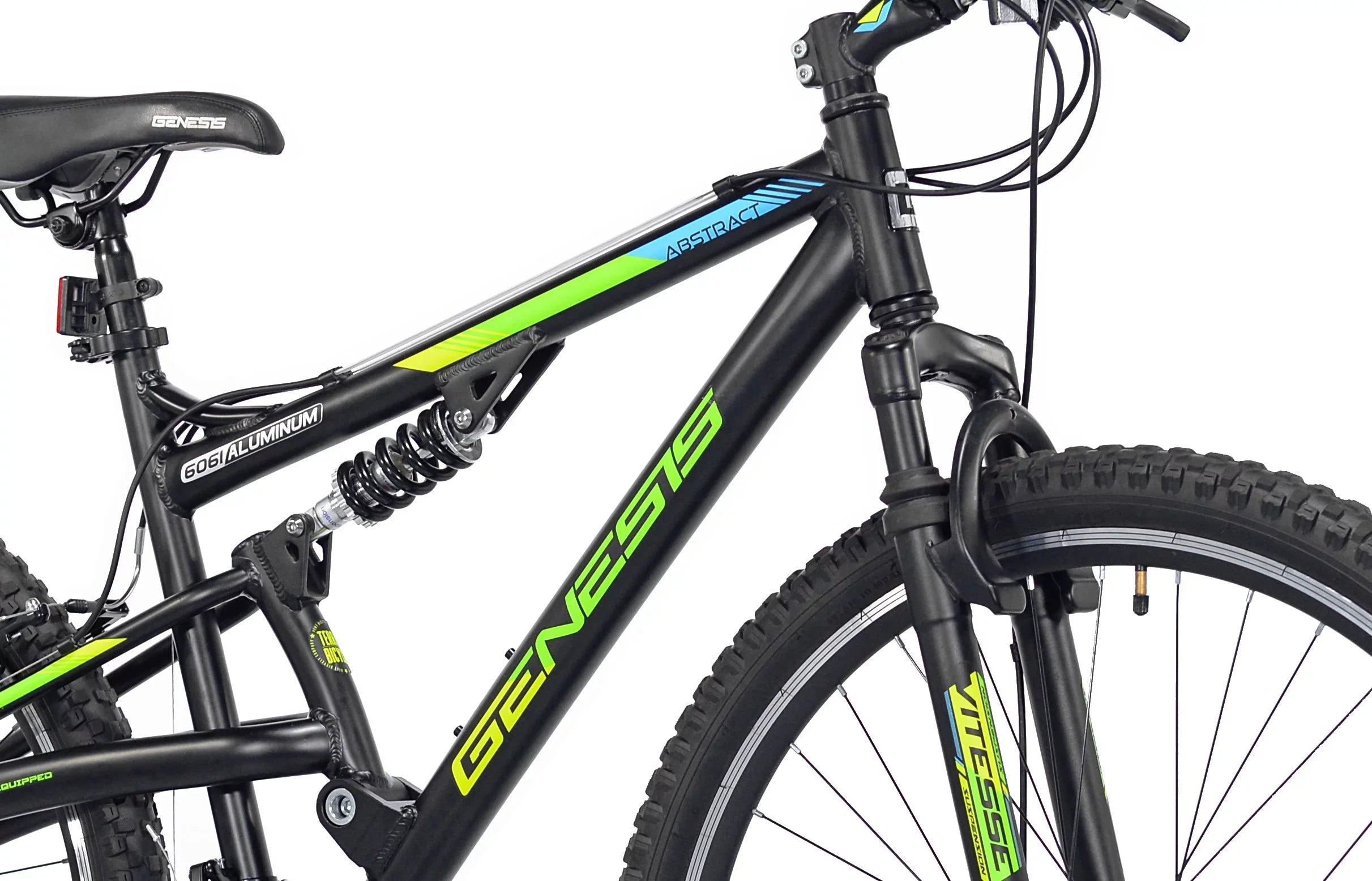 29" Mountain Men's Genesis Abstract Black Bike,