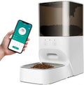 Cat Lid, Automatic with APP Lock Feeder Steel Timed Dispenser Voice & Stainless Food with Dog boqii Control, Cat Recorder Feeder, 30S