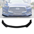 Bumper 2017-2023 for NINTE Gloss Q60 Black Lip Front Infiniti 3PCS