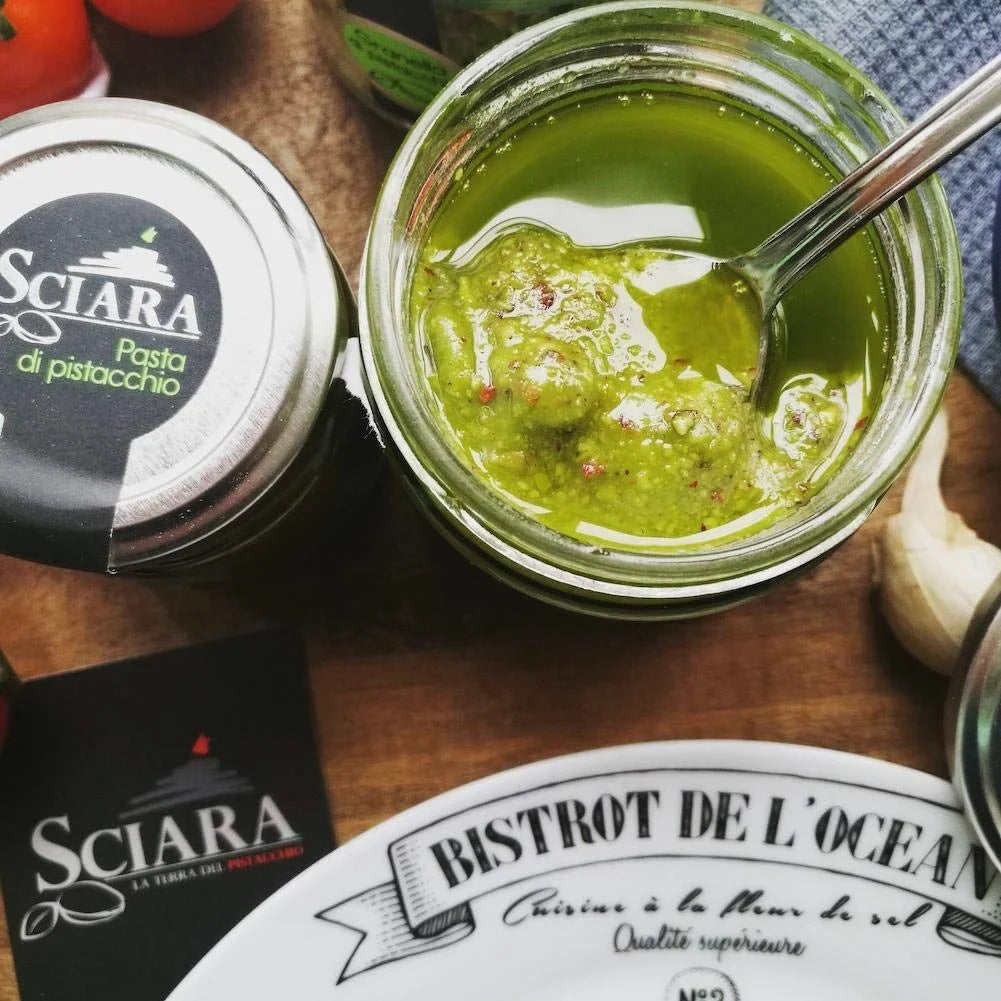 190G From (6.7 Pistachio Jar Glass Sicilian Italy Pesto 2) Oz) Bronte, Pistachio (Pack Of