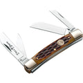 DROP BOKER SERIES STEEL KNIFE POINT 2.12" BONE TRADITIONAL CARBON SET