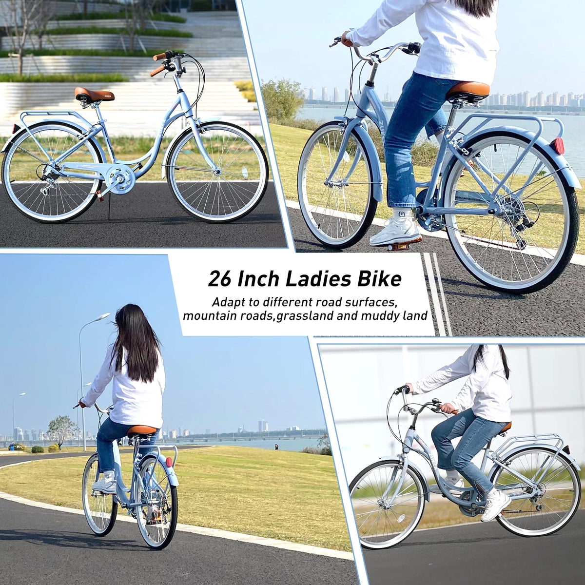 Blue Bike 7-Speed 26" Women, for Adult