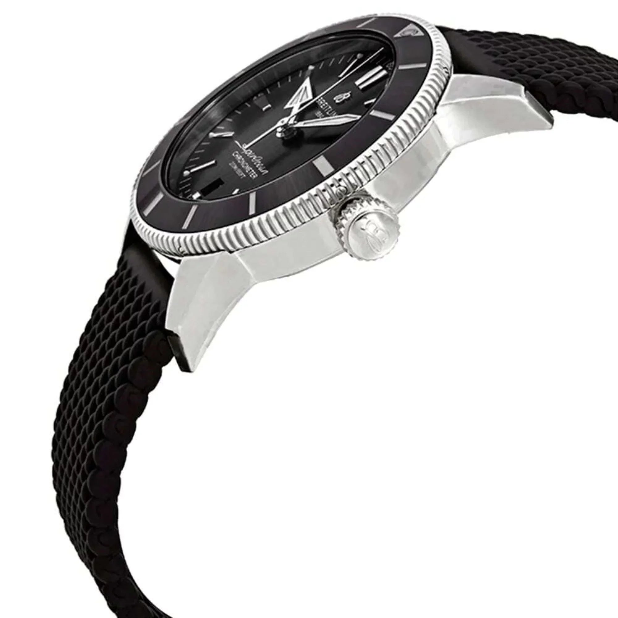 Chronometer Heritage II 44 mm Dial - Watch AB2030121B1S1 Breitling Black Men's Rubber Superocean Black