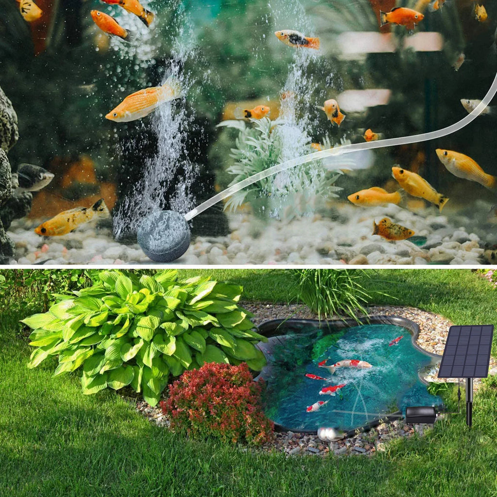 With 2w Fish Pump Fish Air Pond With Oxygenation Air Solar Solar Pipe Aerator Fish Pool Stones Pump Pond Pool Pump Air Pump Solar Aerator pump,Bubble Aerator Bubble Stones