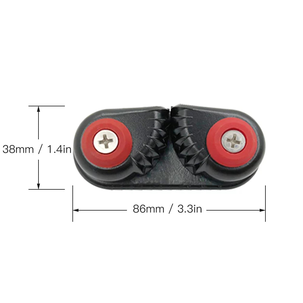 2PCS Entry Cam Canoe Cleats Kayak Boat Kayak Cleats Fast Boat Aluminum Sailing Cleat Dinghy Cam