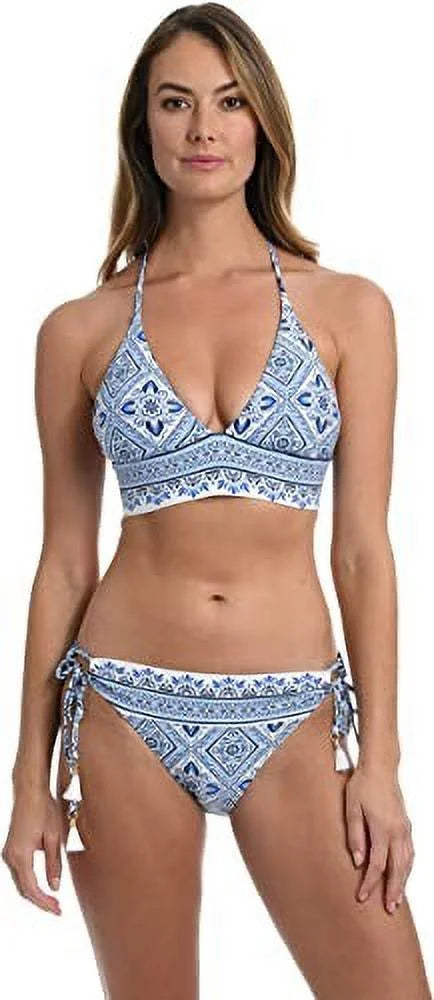 Breeze Blanca Bikini 12 Blue La Halter Size Women's Top