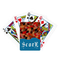 poker colorful index card score playing tile game polygon patterns