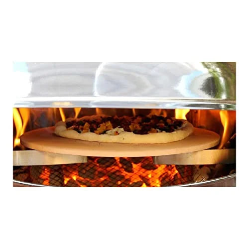 PC7001 Silver, Pizza 18''/22.5'' Oven Kettle Grill PizzaQue Conversion Deluxe Outdoor Kit,