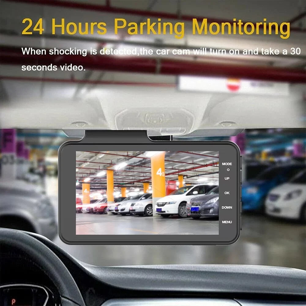 dash vision camera and inch installation New free HD dual recorder lens driving wholesale night 4 rear front