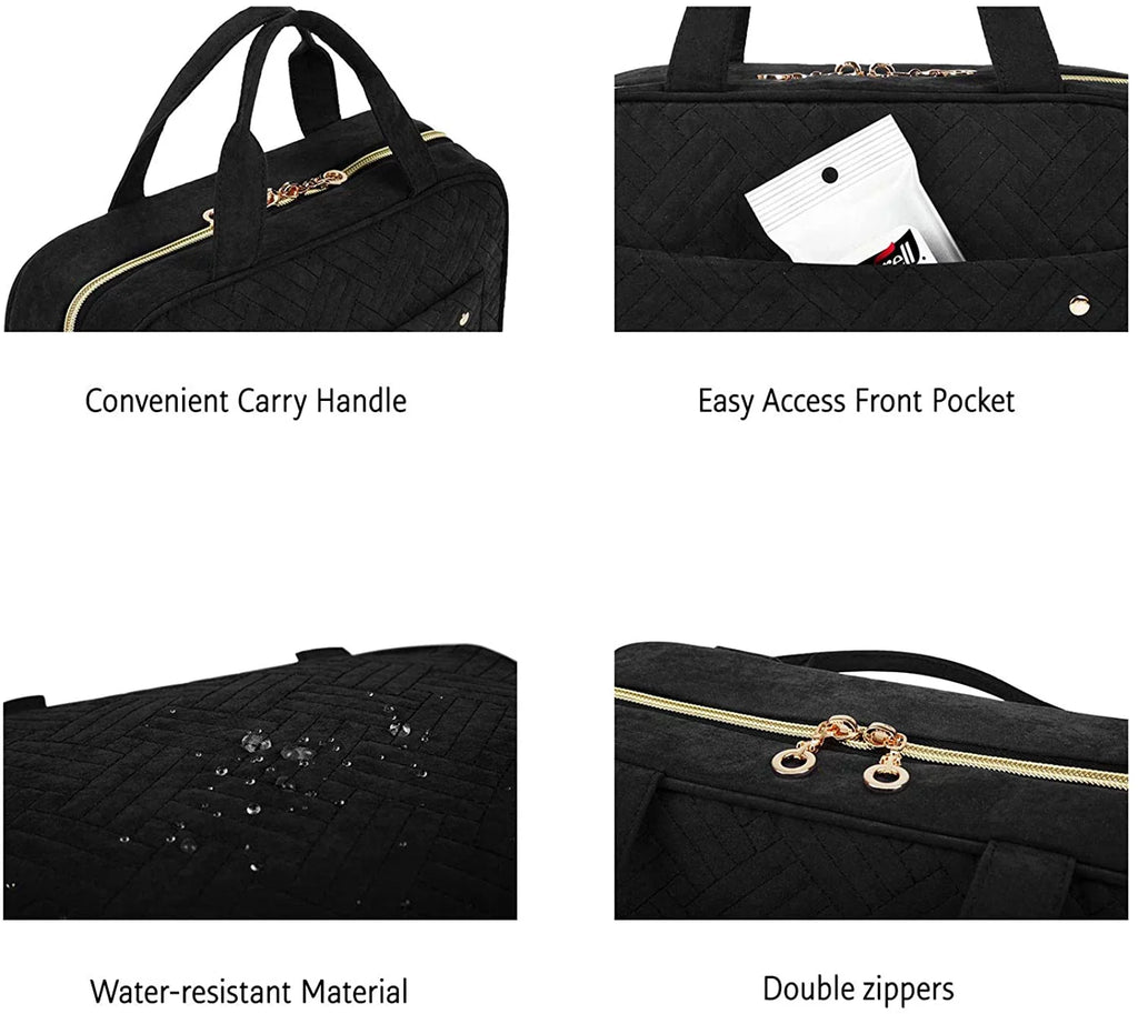 Water-resistant Makeup Shampoo, Bag for Bag Toiletry Accessories, Bag Full Cosmetic with Hook, Organizer Hanging Travel Sized Toiletries Travel Container,