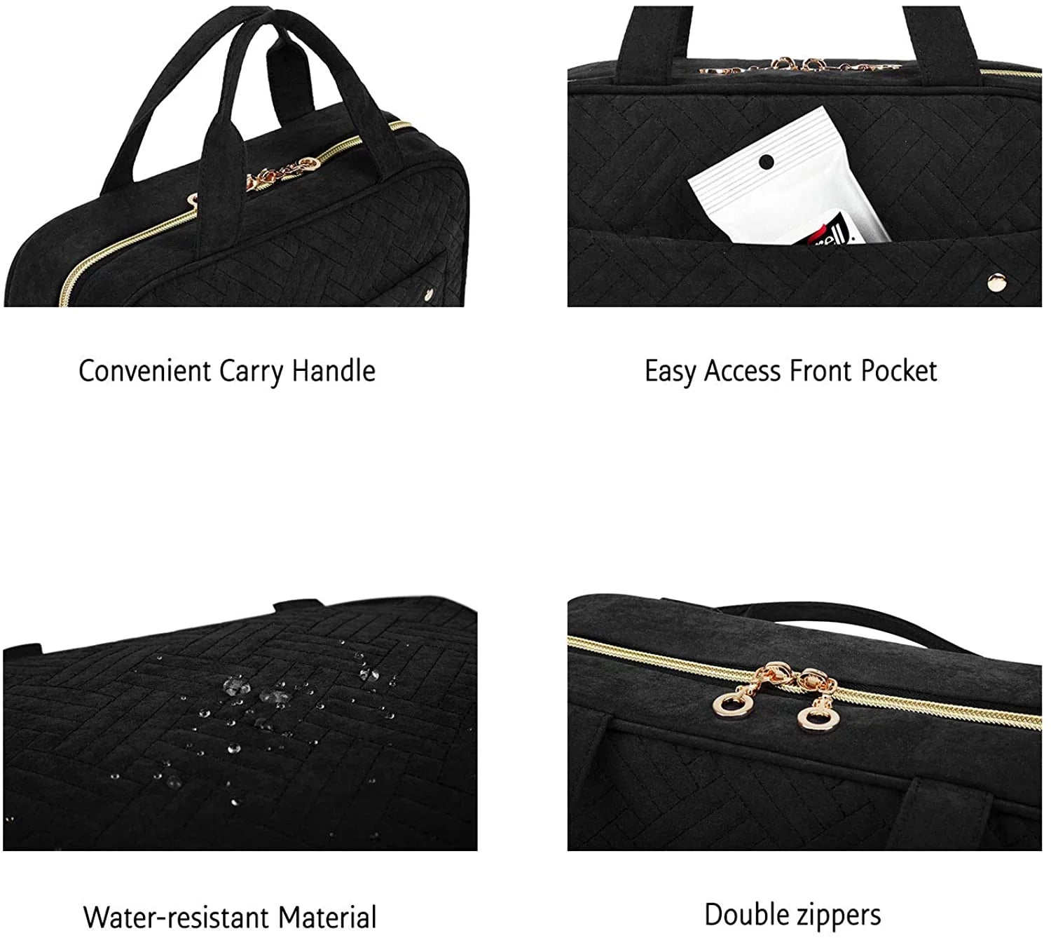 Water-resistant Makeup Shampoo, Bag for Bag Toiletry Accessories, Bag Full Cosmetic with Hook, Organizer Hanging Travel Sized Toiletries Travel Container,