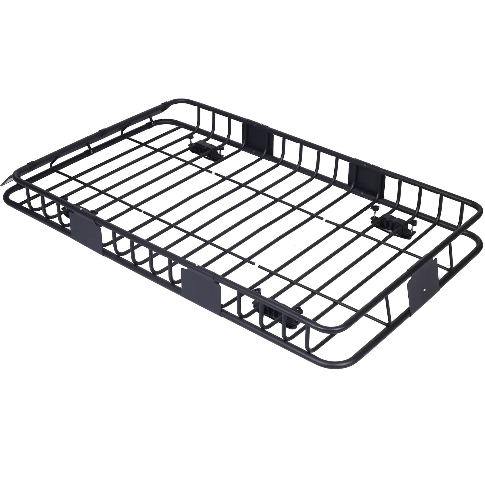64black Roof Roof RackTop Carrier Cargo Rack steel BasketMotoring Rooftop Mount